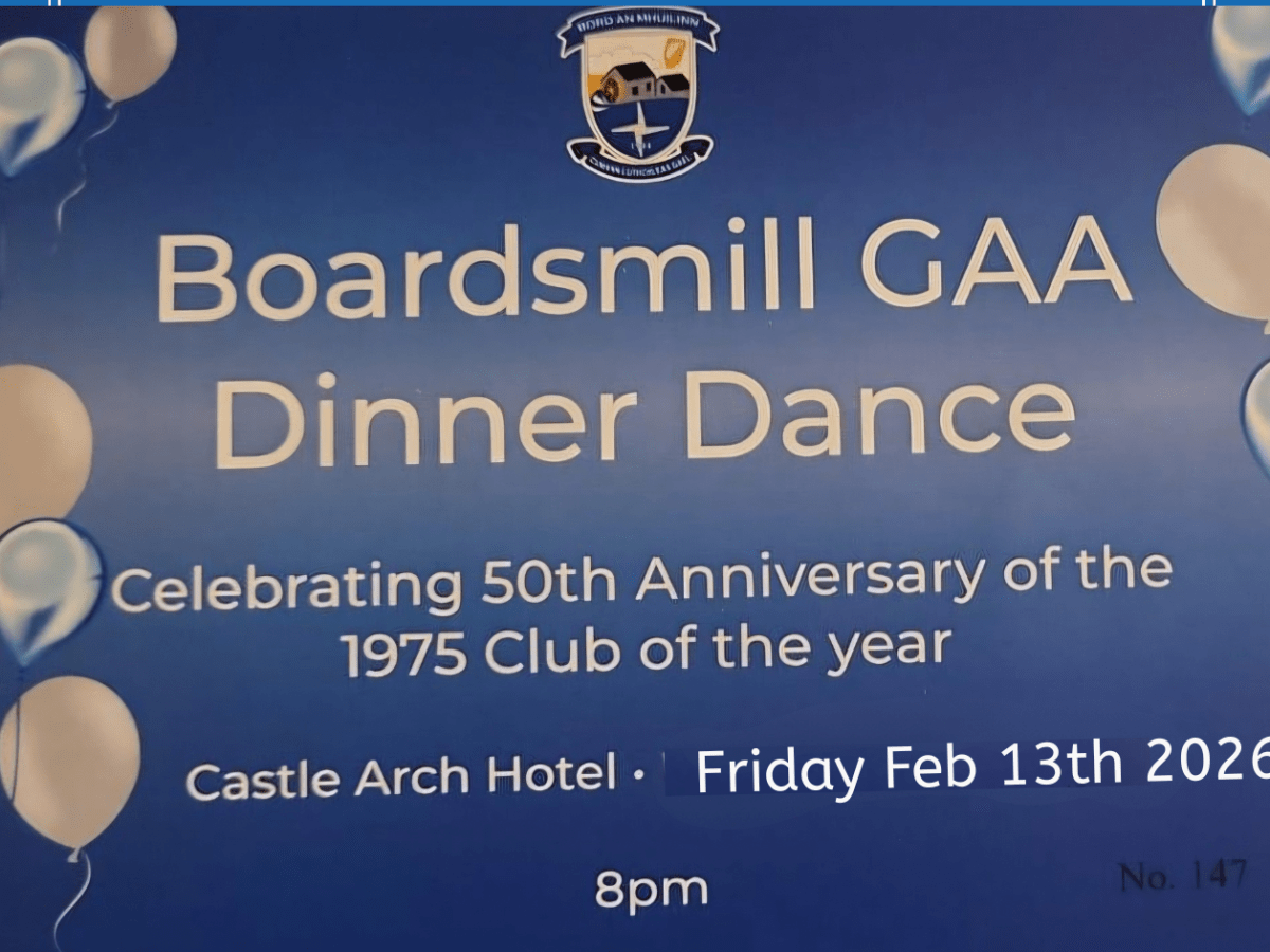 Join Us for Boardsmill GAA’s Historic Celebration&nbsp;Night