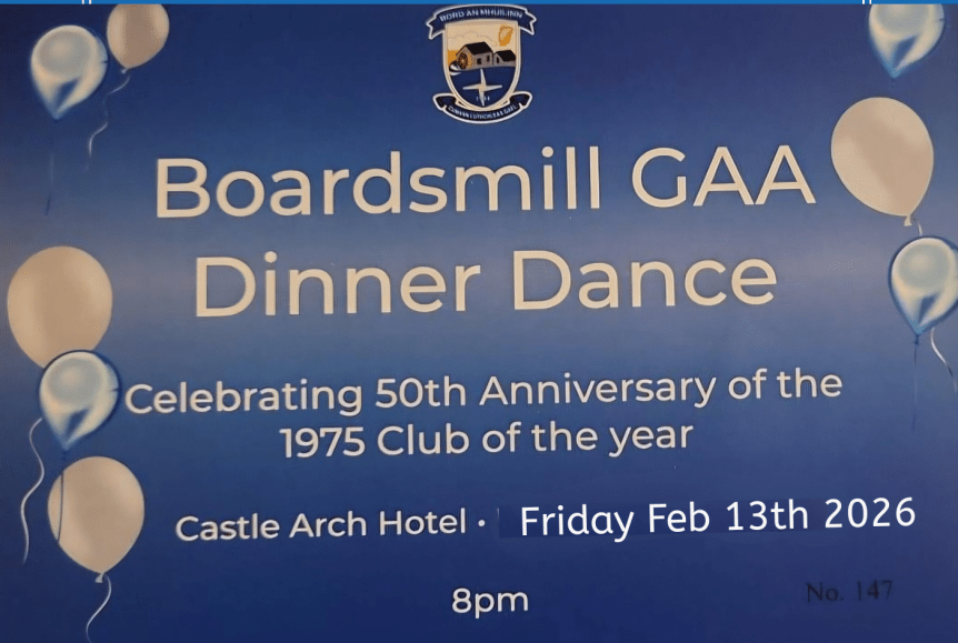 Join Us for Boardsmill GAA’s Historic Celebration&nbsp;Night