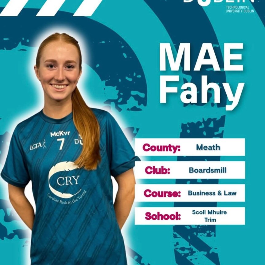 Best of luck Mae & TUD&nbsp;Dublin